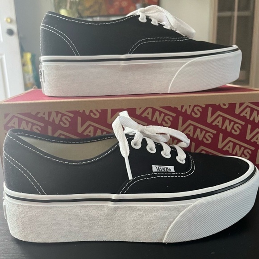 Authentic Stack Platform Vans - image 1